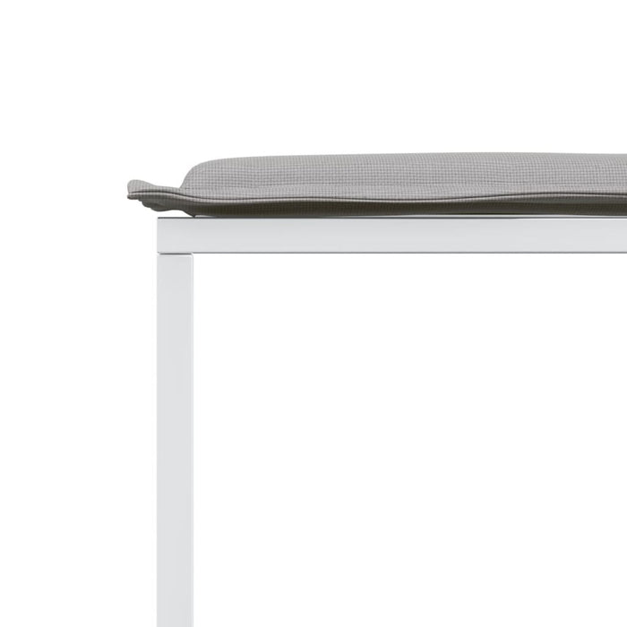 Set mobilier de grădină, 9 piese, cu perne, alb, textilenă - WALTI WALTI