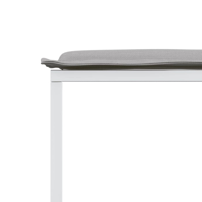 Set mobilier de grădină, 11 piese, cu perne, alb, textilenă - WALTI WALTI