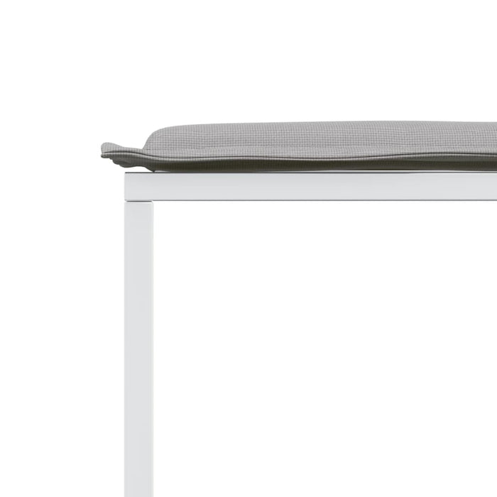 Set mobilier de grădină, 15 piese, cu perne, alb, textilenă - WALTI WALTI