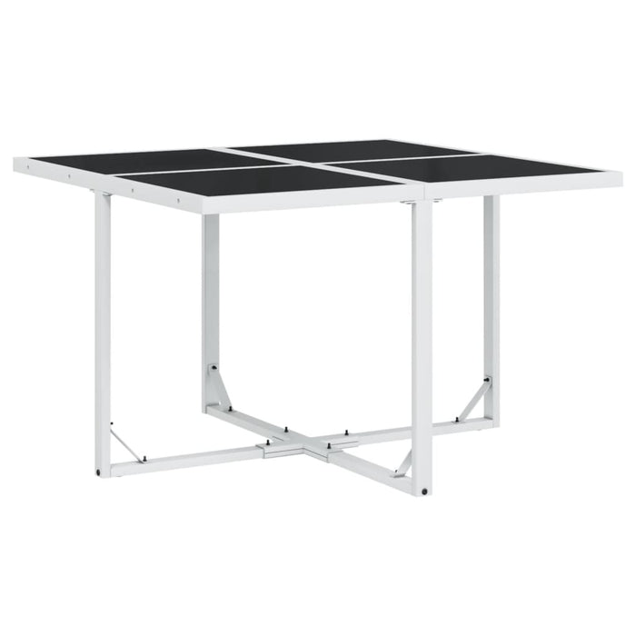 Set mobilier de grădină, 5 piese, cu perne, alb, textilenă - WALTI WALTI
