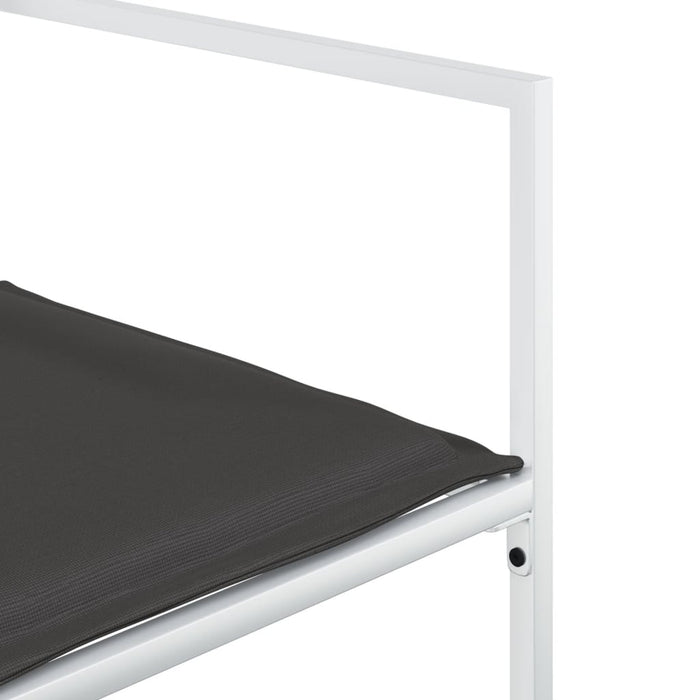 Set mobilier de grădină, 11 piese, cu perne, alb, textilenă - WALTI WALTI