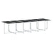 Set mobilier de grădină, 13 piese, cu perne, alb, textilenă - WALTI WALTI