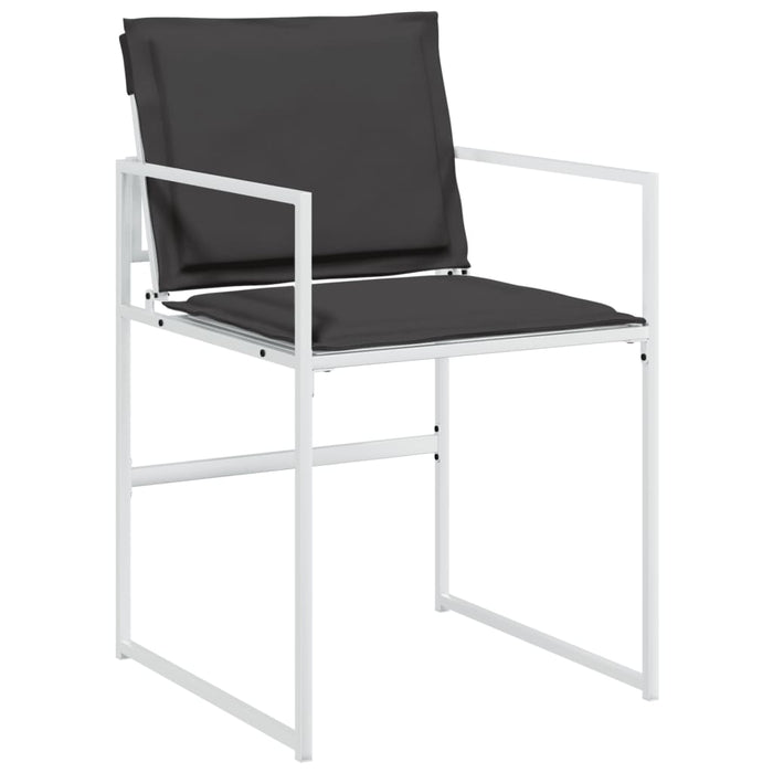 Set mobilier de grădină, 13 piese, cu perne, alb, textilenă - WALTI WALTI