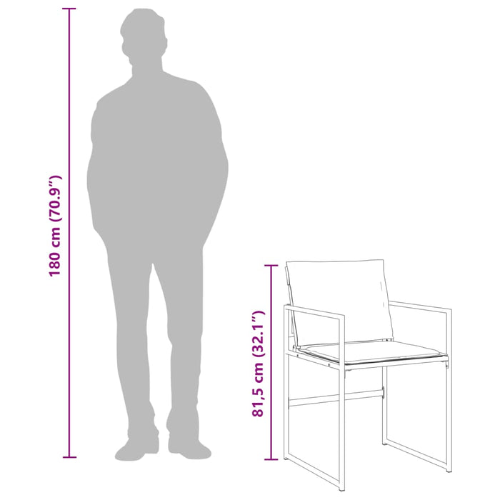 Set mobilier de grădină, 13 piese, cu perne, alb, textilenă - WALTI WALTI
