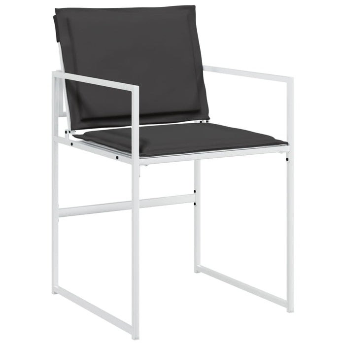 Set mobilier de grădină, 11 piese, cu perne, alb, textilenă - WALTI WALTI