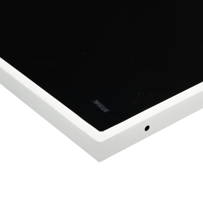 Set mobilier de grădină, 9 piese, cu perne, alb, textilenă - WALTI WALTI