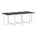 Set mobilier de grădină, 13 piese, cu perne, alb, textilenă - WALTI WALTI