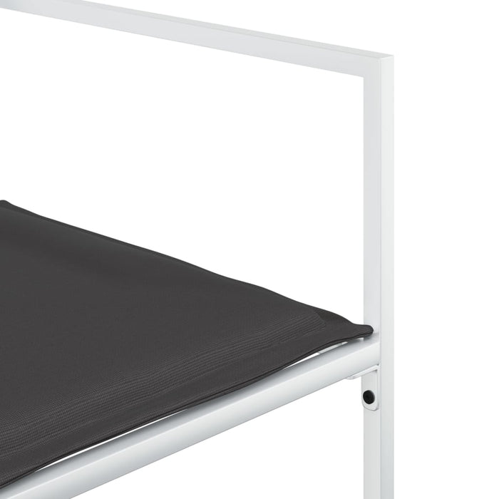 Set mobilier de grădină, 15 piese, cu perne, alb, textilenă - WALTI WALTI