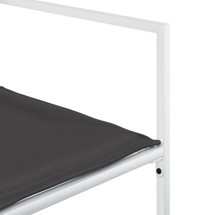 Set mobilier de grădină, 17 piese, cu perne, alb, textilenă - WALTI WALTI