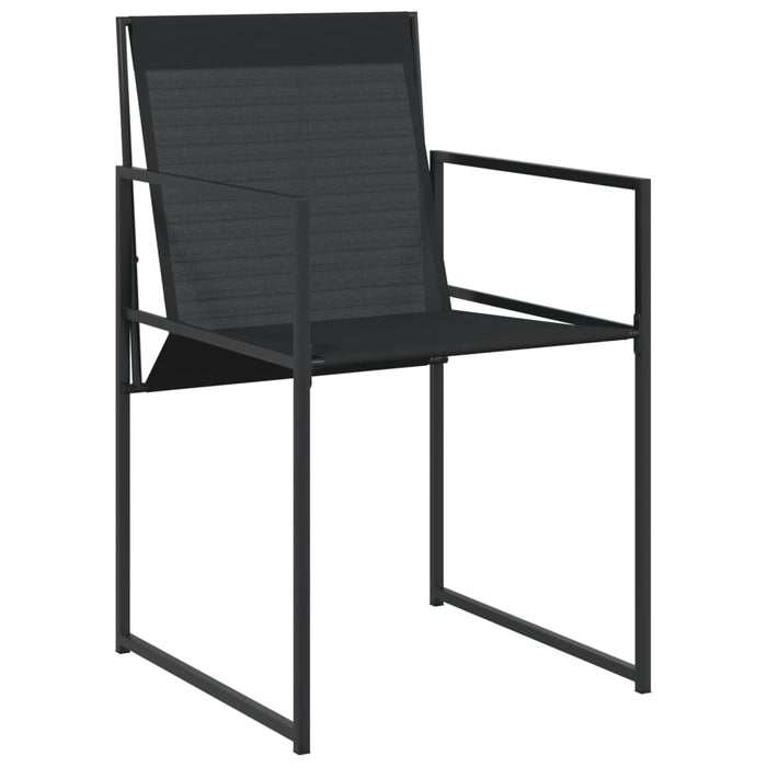 Set mobilier de grădină, 7 piese, negru, textilenă - WALTI WALTI
