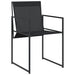 Set mobilier de grădină, 7 piese, negru, textilenă - WALTI WALTI