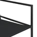 Set mobilier de grădină, 7 piese, negru, textilenă - WALTI WALTI