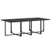 Set mobilier de grădină, 9 piese, negru, textilenă - WALTI WALTI