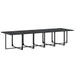 Set mobilier de grădină, 13 piese, negru, textilenă - WALTI WALTI
