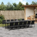 Set mobilier de grădină, 13 piese, negru, textilenă - WALTI WALTI