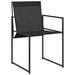 Set mobilier de grădină, 9 piese, negru, textilenă - WALTI WALTI