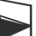 Set mobilier de grădină, 9 piese, negru, textilenă - WALTI WALTI