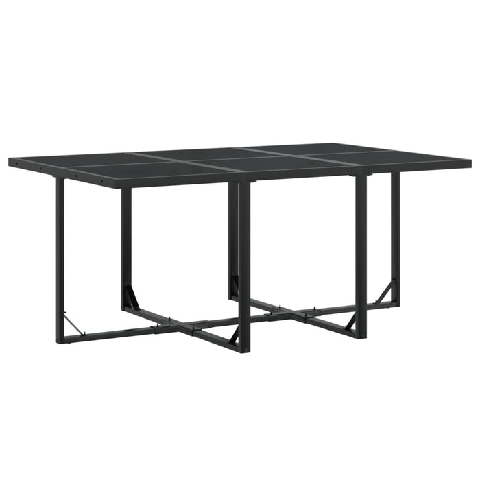 Set mobilier de grădină, 11 piese, negru, textilenă - WALTI WALTI