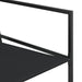 Set mobilier de grădină, 11 piese, negru, textilenă - WALTI WALTI