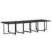 Set mobilier de grădină, 17 piese, negru, textilenă - WALTI WALTI