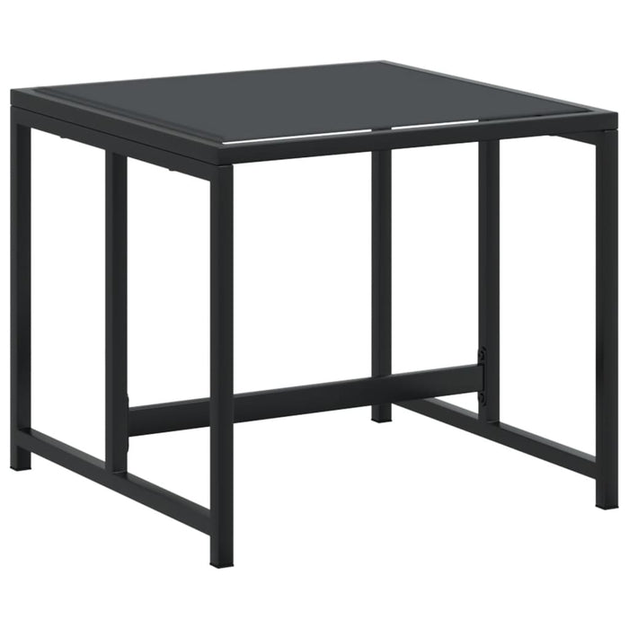 Set mobilier de grădină, 9 piese, negru, textilenă - WALTI WALTI