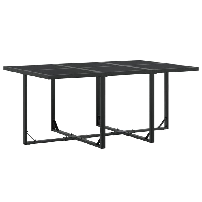 Set mobilier de grădină, 11 piese, negru, textilenă - WALTI WALTI