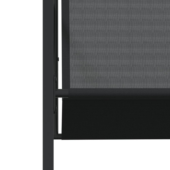 Set mobilier de grădină, 11 piese, negru, textilenă - WALTI WALTI