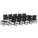 Set mobilier de grădină, 15 piese, negru, textilenă - WALTI WALTI