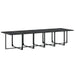 Set mobilier de grădină, 17 piese, negru, textilenă - WALTI WALTI