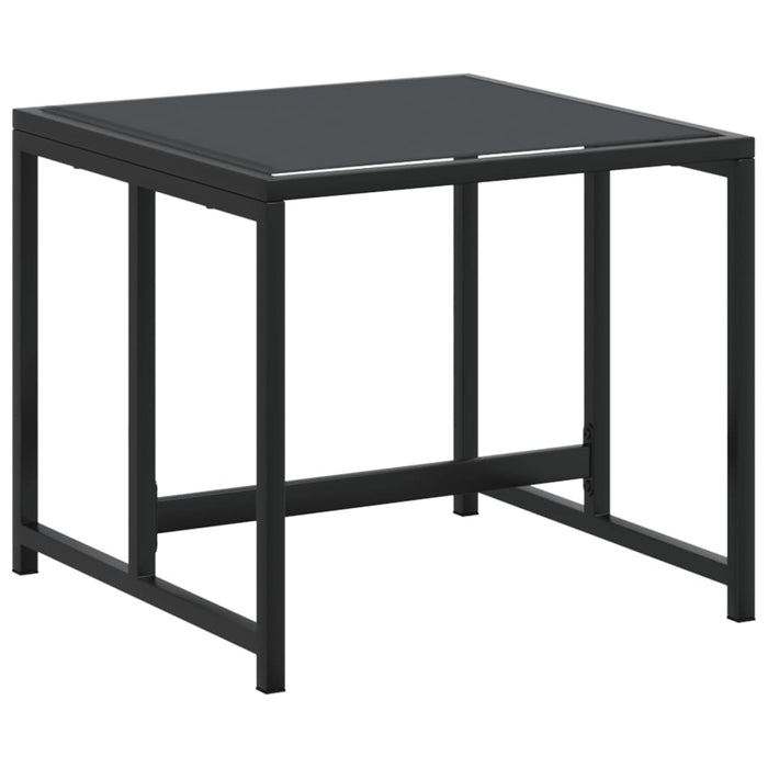 Set mobilier de grădină, 17 piese, negru, textilenă - WALTI WALTI