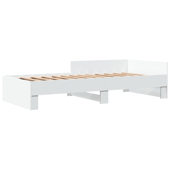 Cadru de pat, alb, 100x200 cm, lemn prelucrat - WALTI WALTI