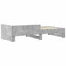 Cadru de pat, gri beton, 100x200 cm, lemn prelucrat - WALTI WALTI