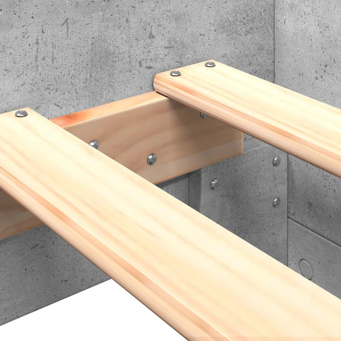 Cadru de pat, gri beton, 90x200 cm, lemn prelucrat WALTI