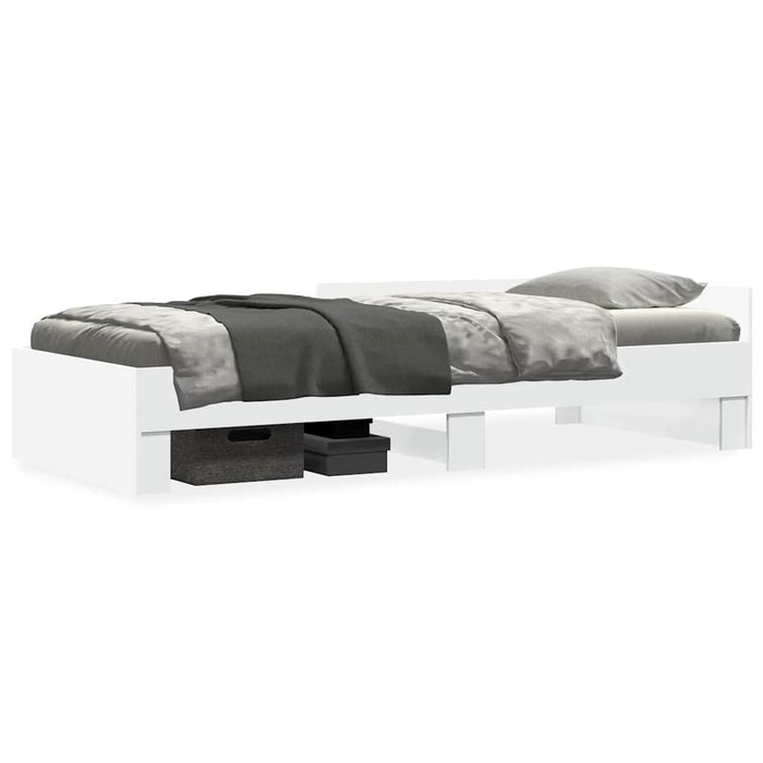 Cadru de pat, alb, 90x190 cm, lemn prelucrat WALTI