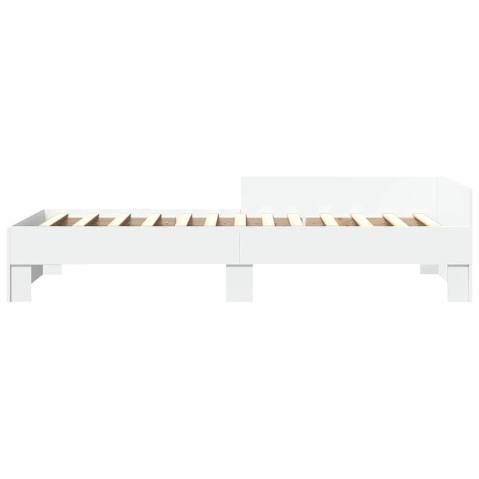Cadru de pat, alb, 90x190 cm, lemn prelucrat WALTI