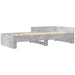 Cadru de pat, gri beton, 90x190 cm, lemn prelucrat - WALTI WALTI