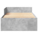 Cadru de pat, gri beton, 90x190 cm, lemn prelucrat - WALTI WALTI