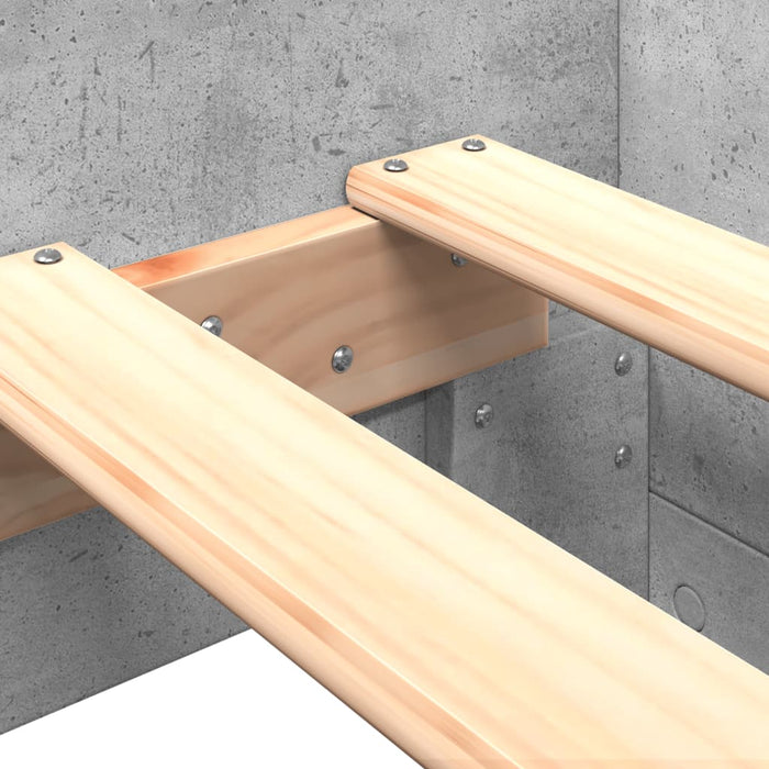 Cadru de pat, gri beton, 90x190 cm, lemn prelucrat - WALTI WALTI