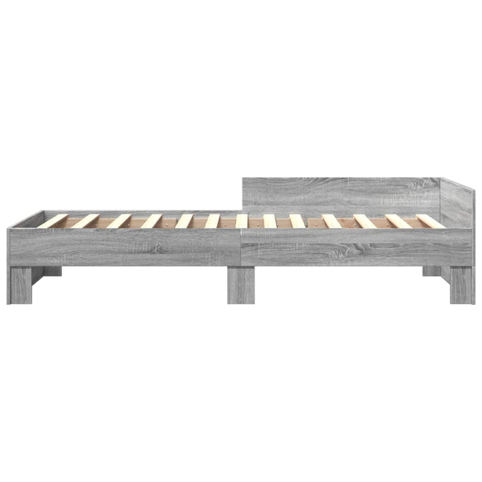 Cadru de pat, gri sonoma, 90x190 cm, lemn prelucrat - WALTI WALTI