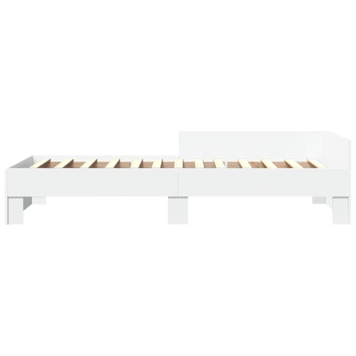Cadru de pat, alb, 75x190 cm, lemn prelucrat - WALTI WALTI