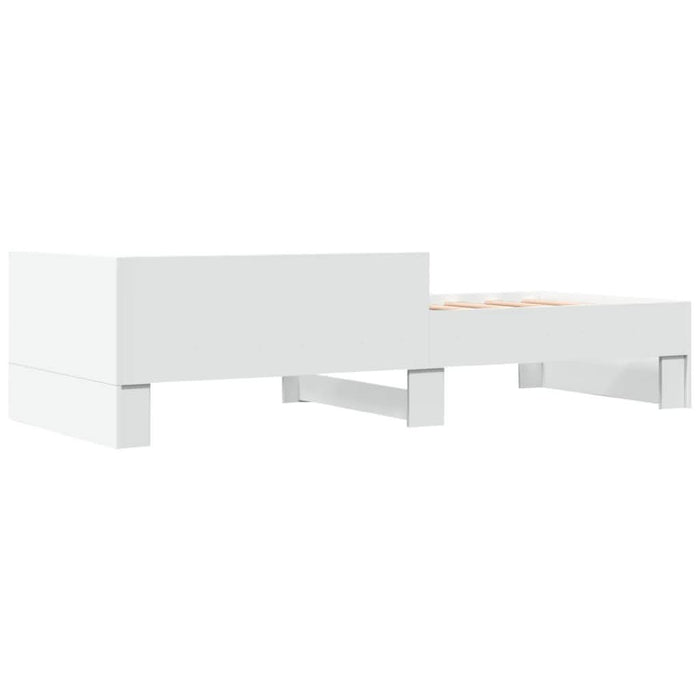 Cadru de pat, alb, 75x190 cm, lemn prelucrat - WALTI WALTI