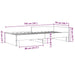 Cadru de pat, alb, 75x190 cm, lemn prelucrat - WALTI WALTI