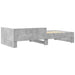 Cadru de pat, gri beton, 75x190 cm, lemn prelucrat - WALTI WALTI