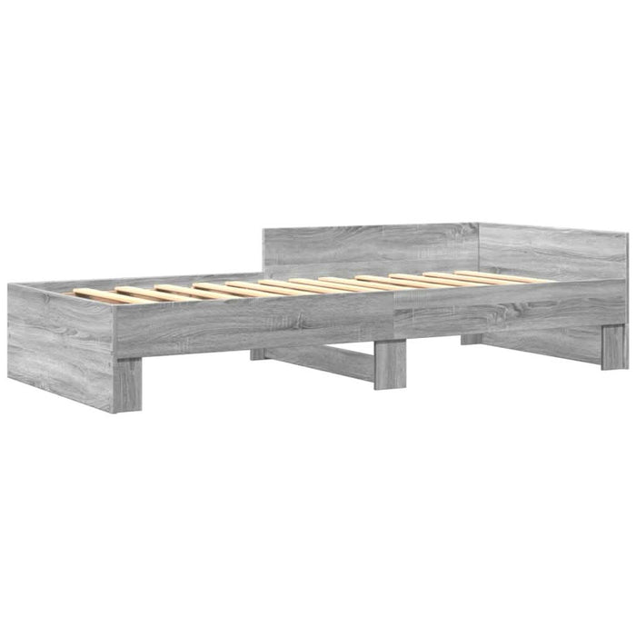 Cadru de pat, gri sonoma, 75x190 cm, lemn prelucrat - WALTI WALTI