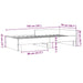 Cadru de pat, gri sonoma, 75x190 cm, lemn prelucrat - WALTI WALTI