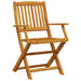 Set mobilier de grădină pliabil, 5 piese, lemn masiv de acacia - WALTI WALTI