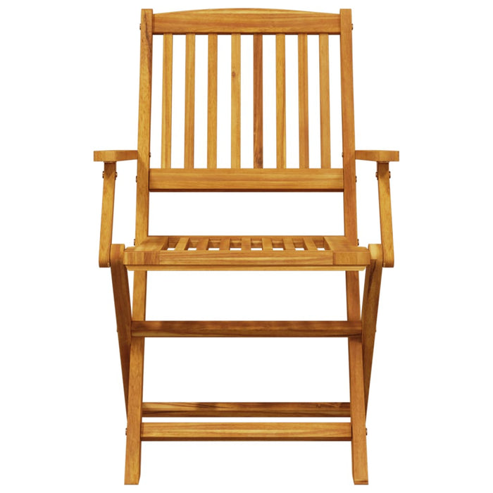 Set mobilier de grădină pliabil, 5 piese, lemn masiv de acacia - WALTI WALTI