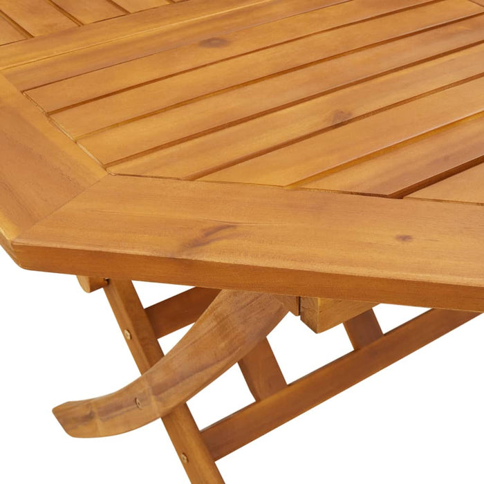 Set mobilier de grădină pliabil, 5 piese, lemn masiv de acacia - WALTI WALTI