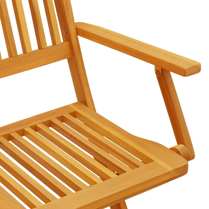 Set mobilier de grădină pliabil, 5 piese, lemn masiv de acacia - WALTI WALTI
