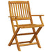 Set de bistro pliabil, 3 piese, lemn masiv de acacia - WALTI WALTI
